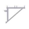 UNIFIX - Console 0.64 m avec demi-collier SW22 sans raccord de tube 