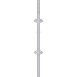 MODUL - Montant vertical en acier avec raccord de tube vissé 2.00 m