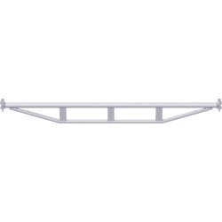 MULTI - Double support-plancher à tube en acier 2.57 m