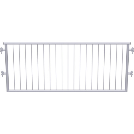 MULTI - Garde-corps en acier avec sécurité enfant 1.09 x 1.10 m