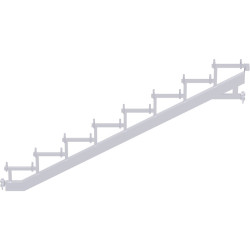 METRIQUE - Limon Modul avec tête à clavette - charge maxi 750 kg/m² - 2.50 x 1.50 m