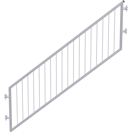 METRIQUE - Garde-corps d'escalier avec sécurité enfant en acier 2.50 x 1.50 m