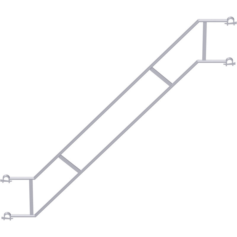 METRIQUE - Double garde-corps d'escalier en acier 2.00 x 1.50 m