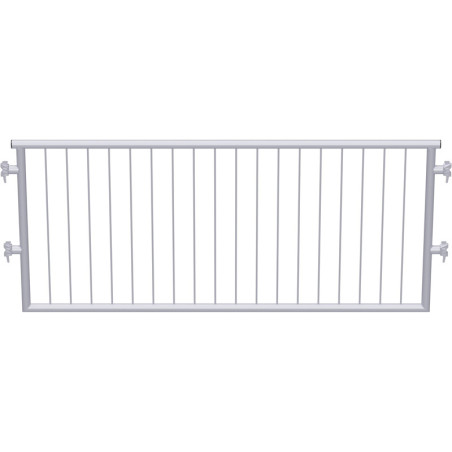 METRIQUE - Garde-corps d'escalier avec sécurité enfants en acier 2.50 x 1.10 m