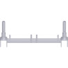 METRIQUE - Traverse poutre en treillis en acier système UNIFIX 1.10 m