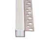 Profilé LED asymétrique en alu - 16 mm - pour plaque de plâtre de 12,5 mm 