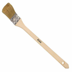 Brosse Radiateur Soies Blanches Virole Inox 30 mm