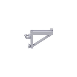 Alfix - Console en acier 0.36 m avec demi-collier sans raccord de tube