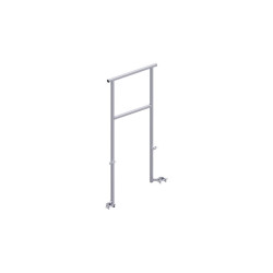 UNIFIX - Double garde-corps frontal de sécurité définitif MDS (TRBS) en acier 1,10 m
