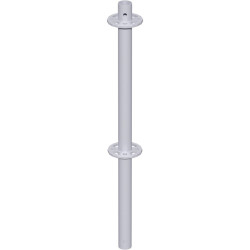 METRIQUE - Montant vertical en acier sans raccord de tube 0.96 m