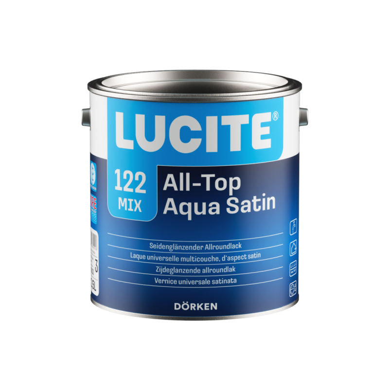 LUCITE 122 All Top Aqua Satin Blanc - 2.5L