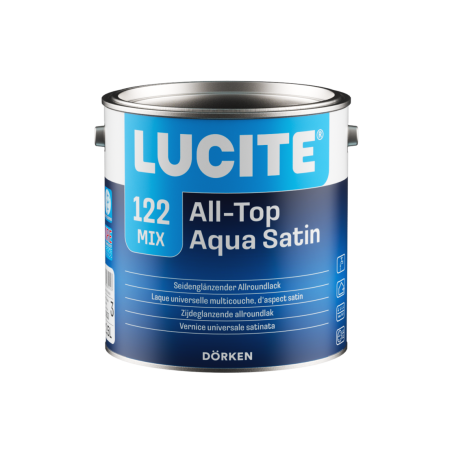 LUCITE 122 All Top Aqua Satin Blanc - 2.5L